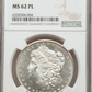 1880-S $1 MS62 Prooflike NGC